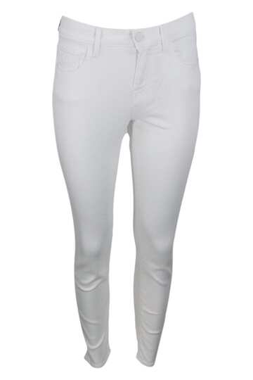 Jacob Cohen Slim Kimberly Trousers In 5-pocket Stretch in white