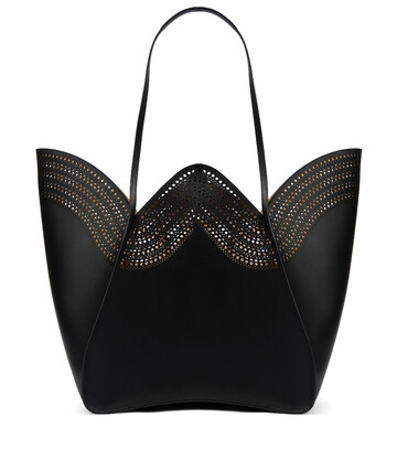 AlaÃ¯a Lili 32 Large leather tote in black