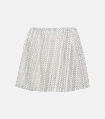 missoni mare zig-zag knit miniskirt in white