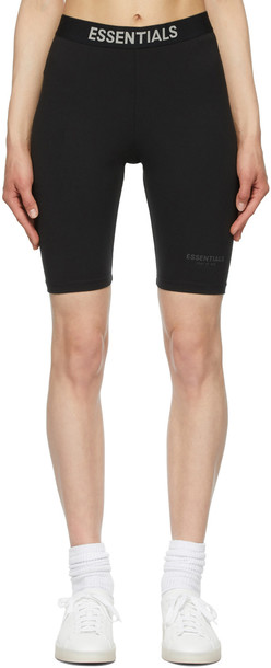 Essentials Black Athletic Bike Shorts