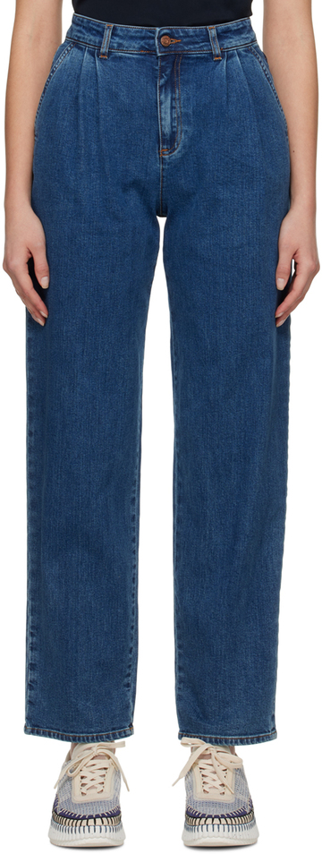See by Chloé See by Chloé Blue Tapered Jeans in denim / denim