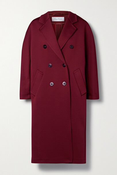Max Mara - Madame2 Double-breasted Woven Coat - Red