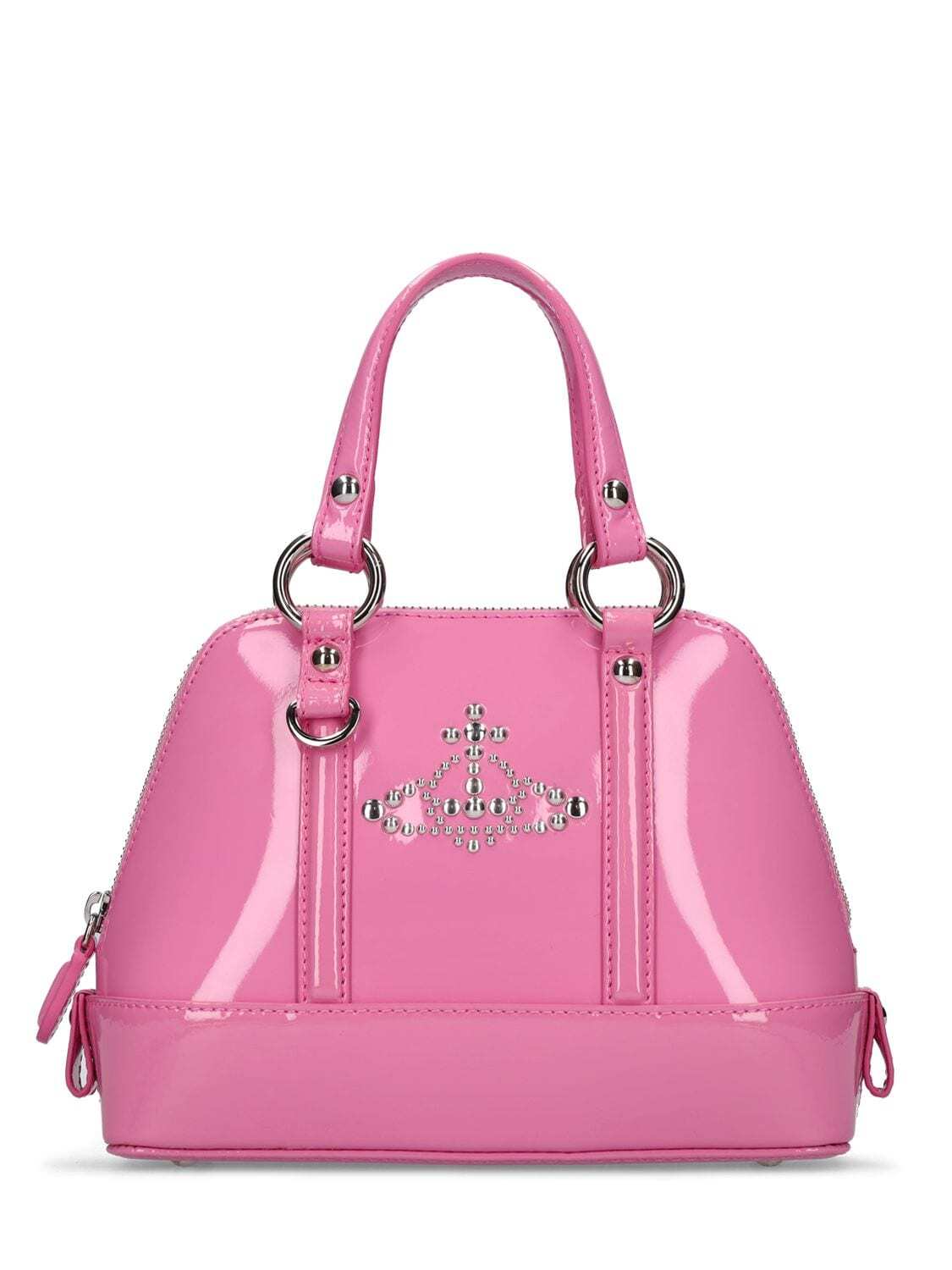 VIVIENNE WESTWOOD Small Jordan Patent Leather Bag in pink