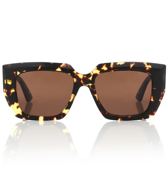 Bottega Veneta Square acetate sunglasses in brown