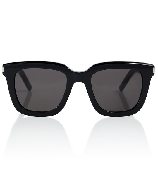 Saint Laurent Square acetate sunglasses in black
