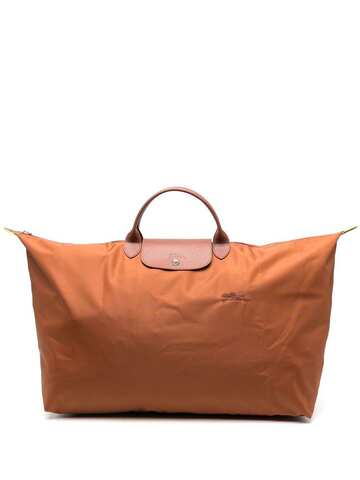 longchamp extra-large le pilage travel bag - brown