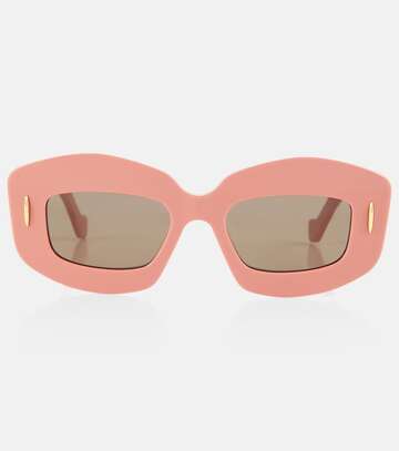 Loewe Screen rectangular sunglasses in pink