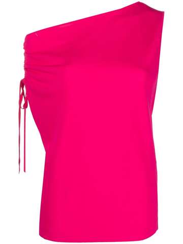 P.A.R.O.S.H. P.A.R.O.S.H. asymmetric tie-fastening top - Pink
