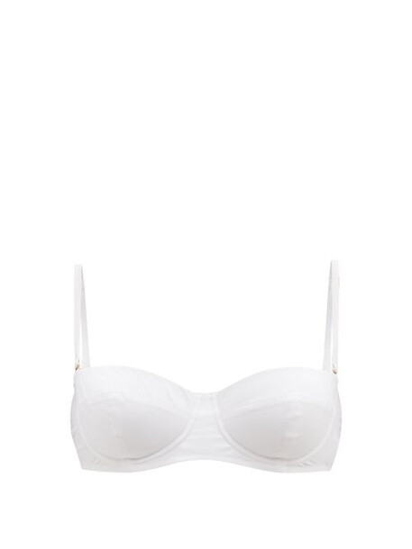 Dolce & Gabbana - Balconette Bandeau Bikini Top - Womens - White