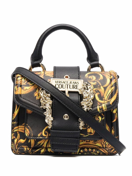 Versace Jeans Couture baroque-print tote bag - Black