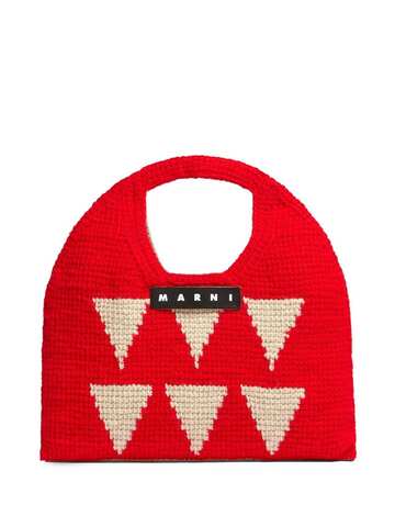 marni market geometric-pattern tote bag - multicolour