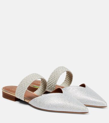 malone souliers maisie lurex® mules in silver