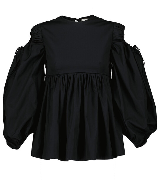 Cecilie Bahnsen Jak cotton poplin blouse in black