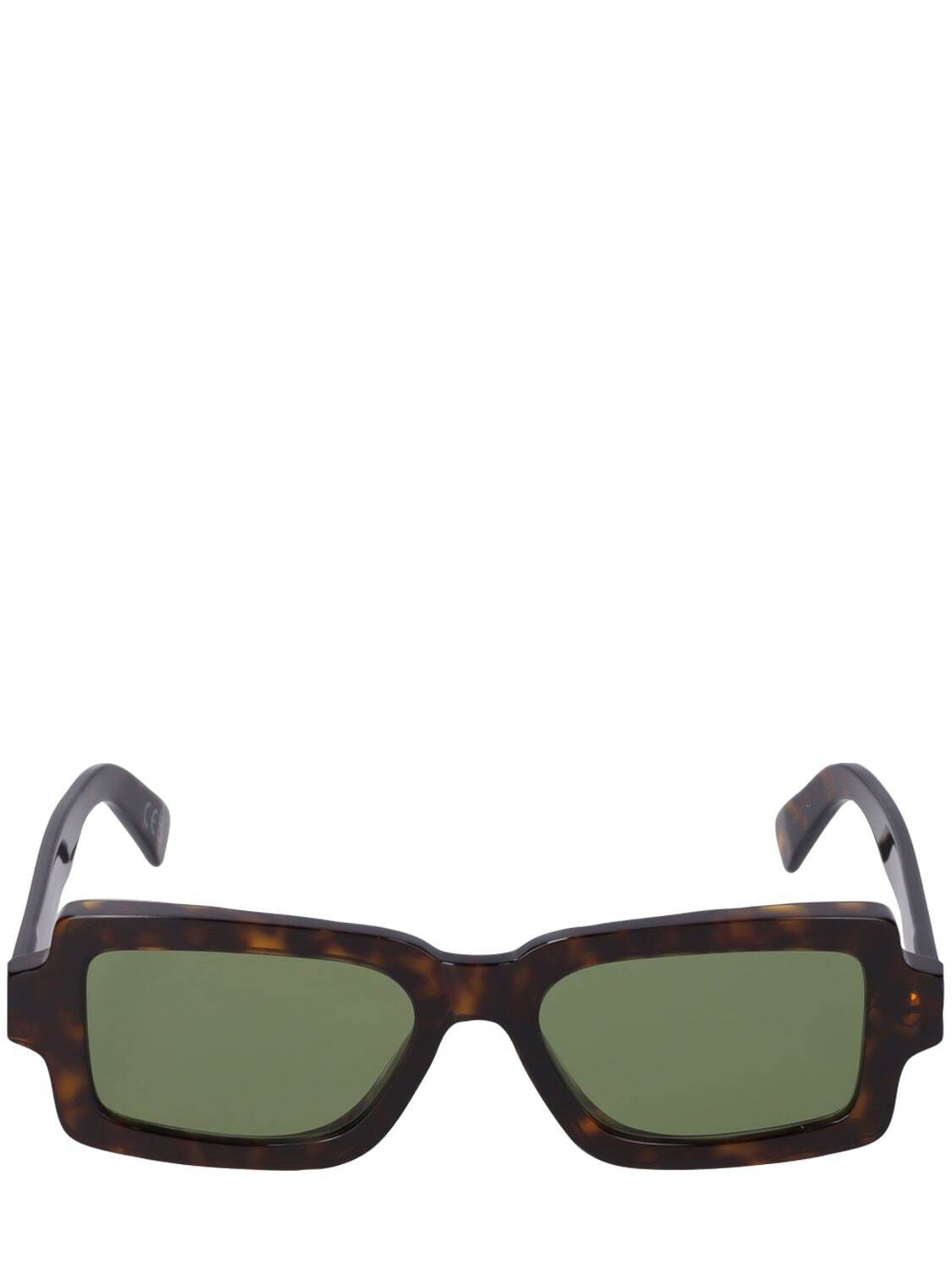 RETROSUPERFUTURE Pilastro 3627 Squared Acetate Sunglasses in green