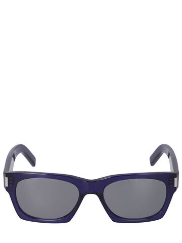 saint laurent sl 402 bold acetate sunglasses in blue