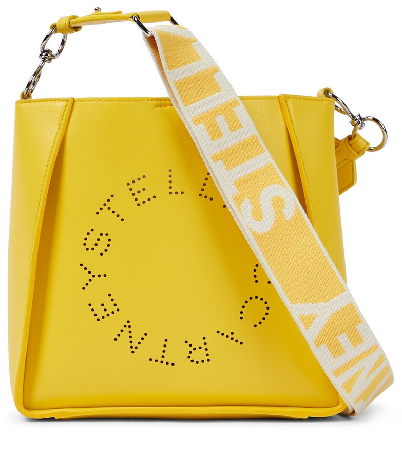 Stella McCartney Stella Logo Medium shoulder bag in yellow