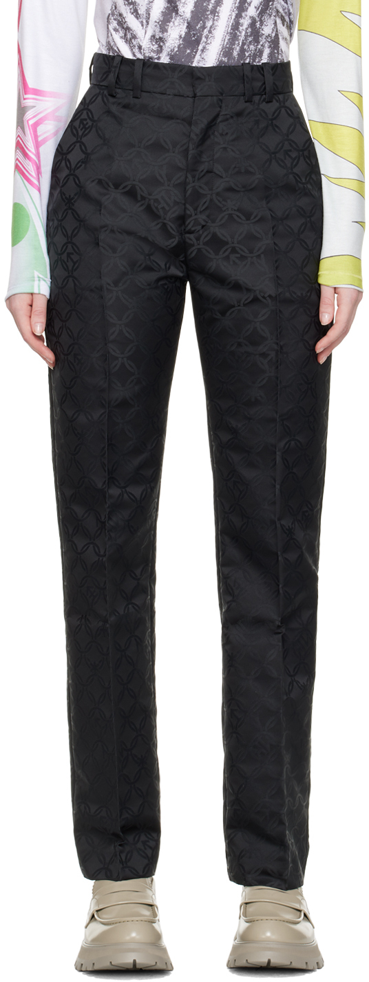 Charles Jeffrey Loverboy Black Straight-Fit Trousers