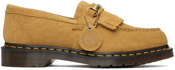 dr. martens tan adrian snaffle loafers