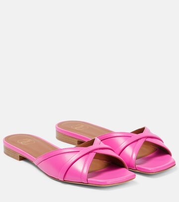 malone souliers perla leather sandals in pink