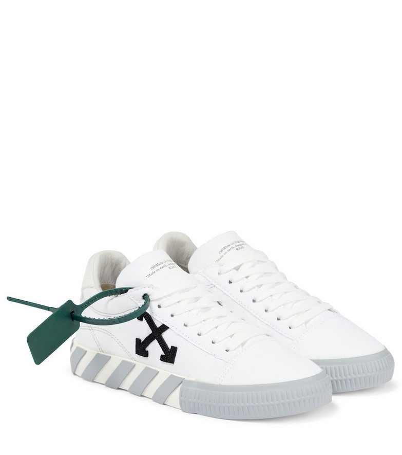 Off-White Low Vulcanized canvas sneakers in green