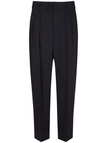 lemaire tailored wool pants in black
