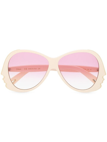 Chloé Eyewear face shape sunglasses in neutrals