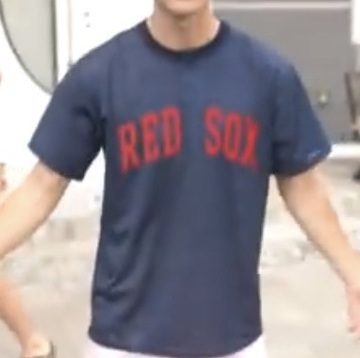 shirt,navy blue red sox