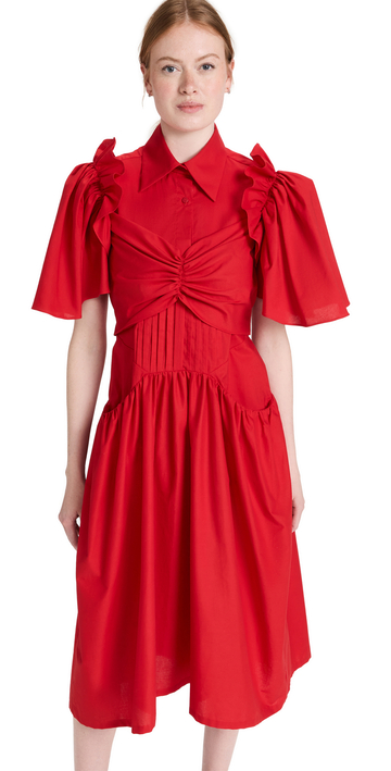 Preen By Thornton Bregazzi Blade Dress in red