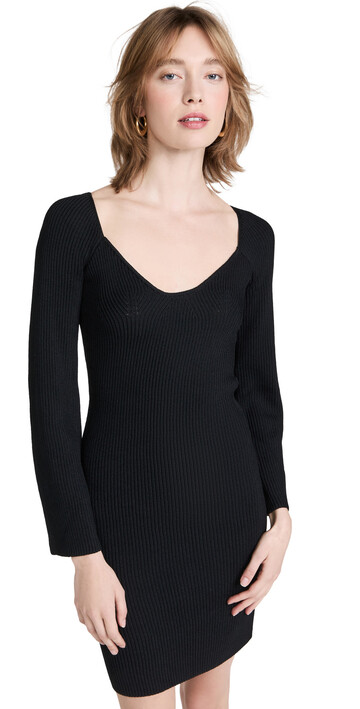 Line & Dot Melissa Sweater Dress in black