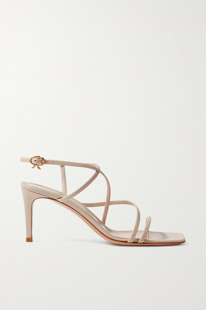 GIANVITO ROSSI - 70 Leather Sandals - Brown