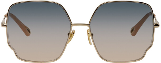 Chloé Chloé Gold Square Sunglasses