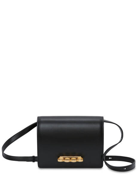 ALEXANDER MCQUEEN The Four Ring Leather Satchel in black