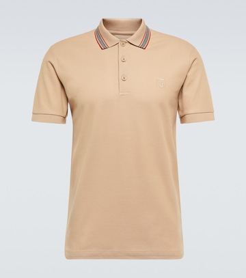 burberry cotton polo shirt in beige
