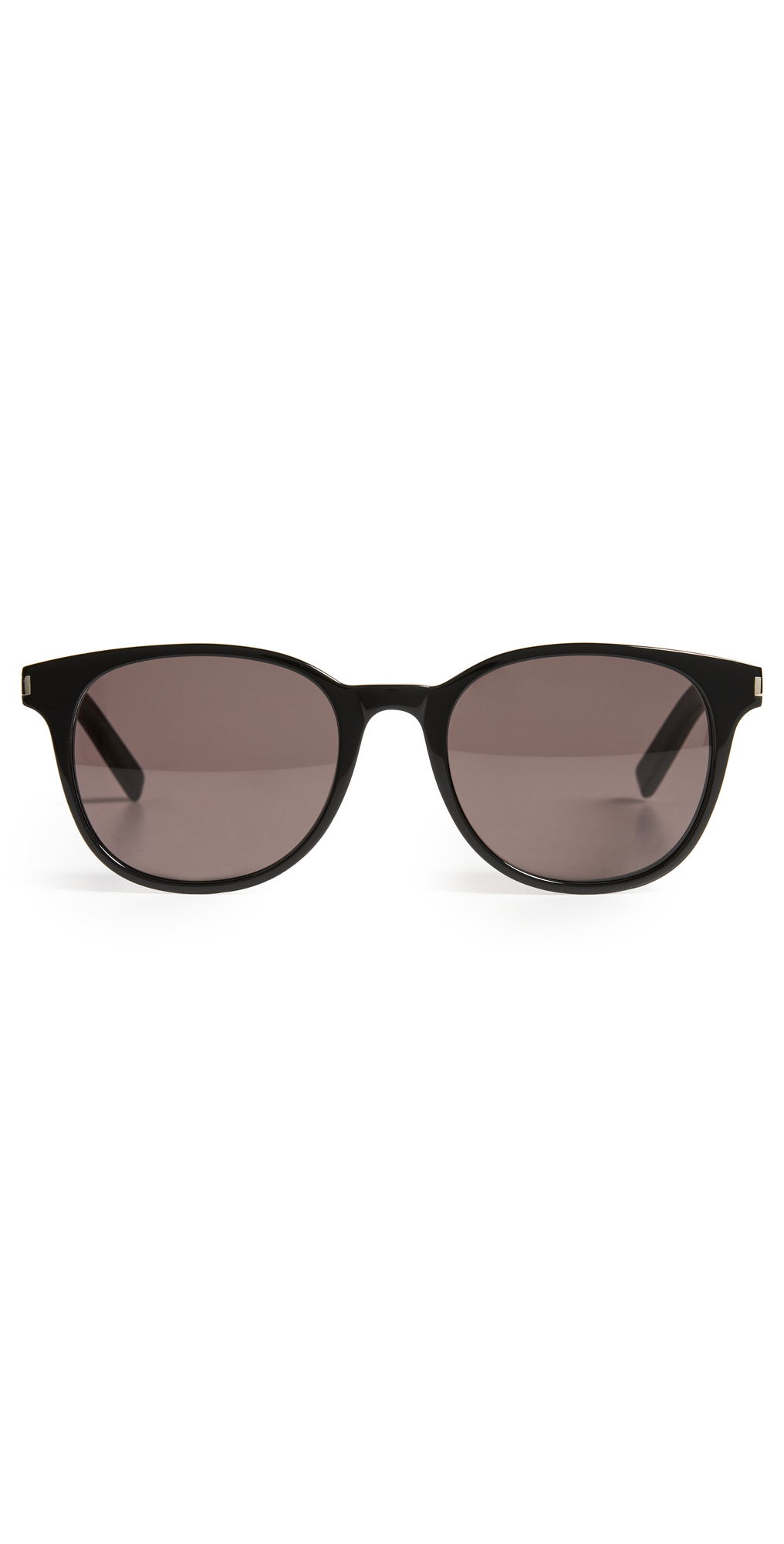 Saint Laurent Classic Corner Angle Round Sunglasses in black