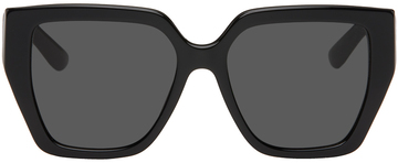 dolce & gabbana black dg crossed sunglasses