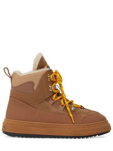 dsquared2 boogie suede high top sneakers in tan