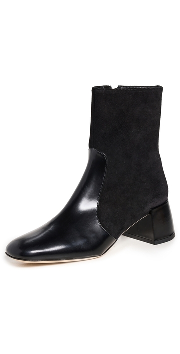 staud andy ankle boots black 39