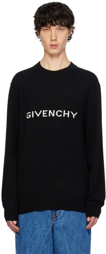 givenchy black jacquard sweater