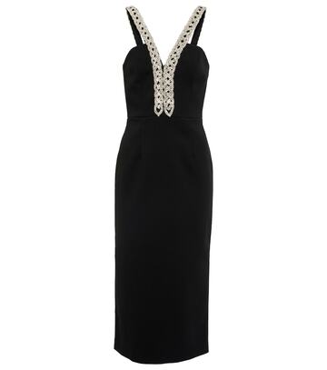 Rebecca Vallance Grace embellished midi dress in black