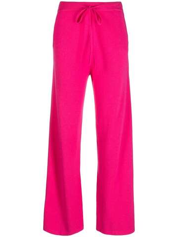 chinti and parker drawstring-waist cashmere trousers - pink