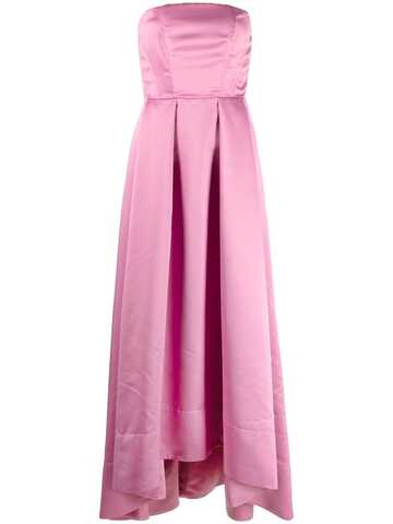 PINKO strapless high-low gown in pink