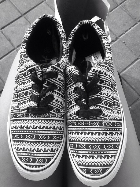 vans tribal print shoes