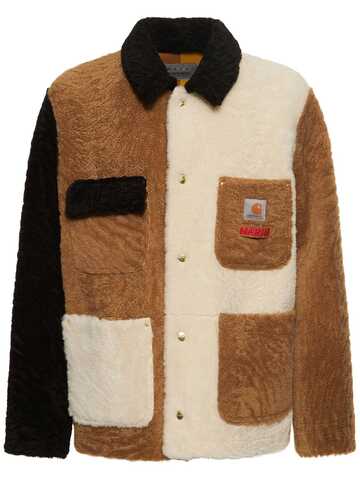 MARNI Shearing Reversible Leather Jacket