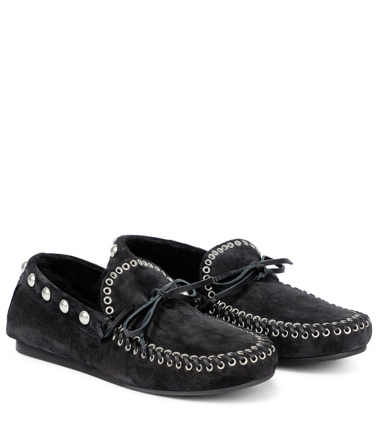 Isabel Marant Faomee suede moccasins in black