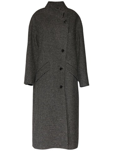 MARANT ETOILE Sabine Wool Long Coat in grey