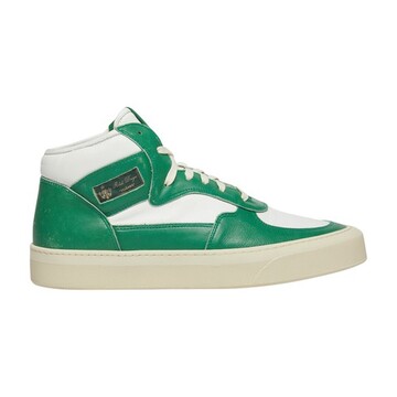 rhude cabriolets high-top sneakers in green / white