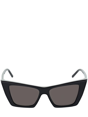 SAINT LAURENT Sl 372 Acetate Cat Eye Sunglasses in black