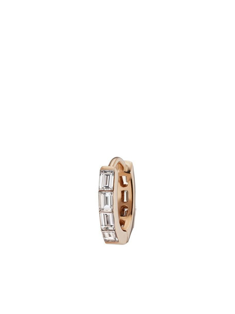 Maria Tash 6.5mm 18kt rose gold baguette diamond Eternity clicker earring