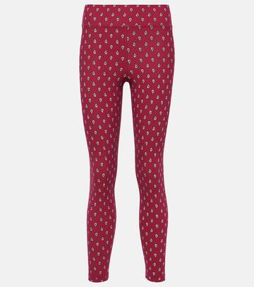 the upside high-rise paisley leggings in pink