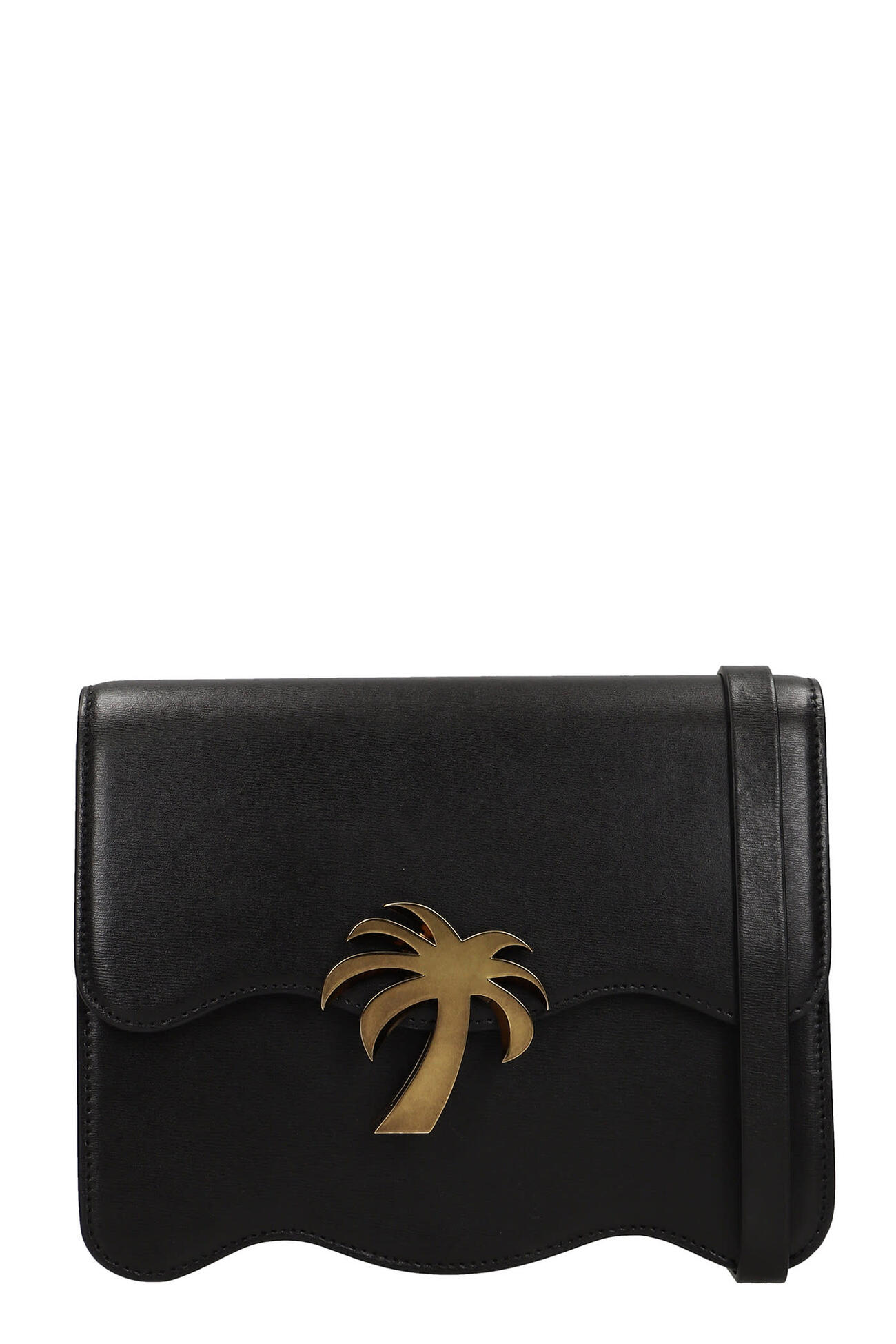 Palm Angels Shoulder Bag In Black Polyester
